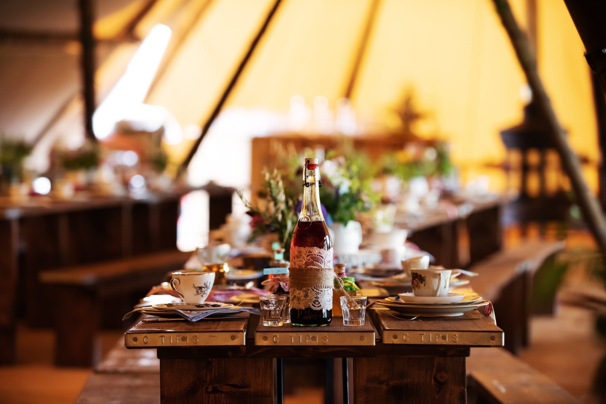 Country Tipis wedding