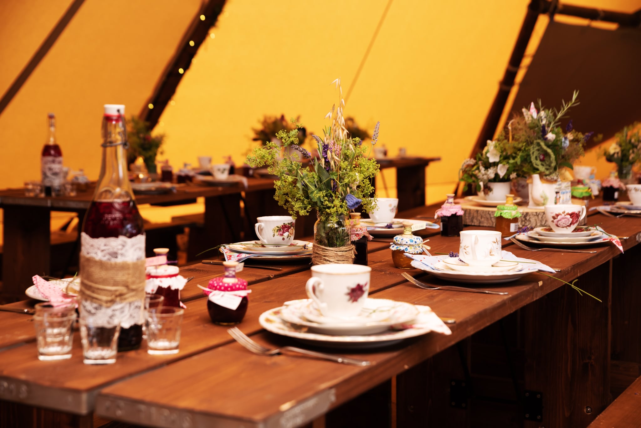 Country Tipis wedding