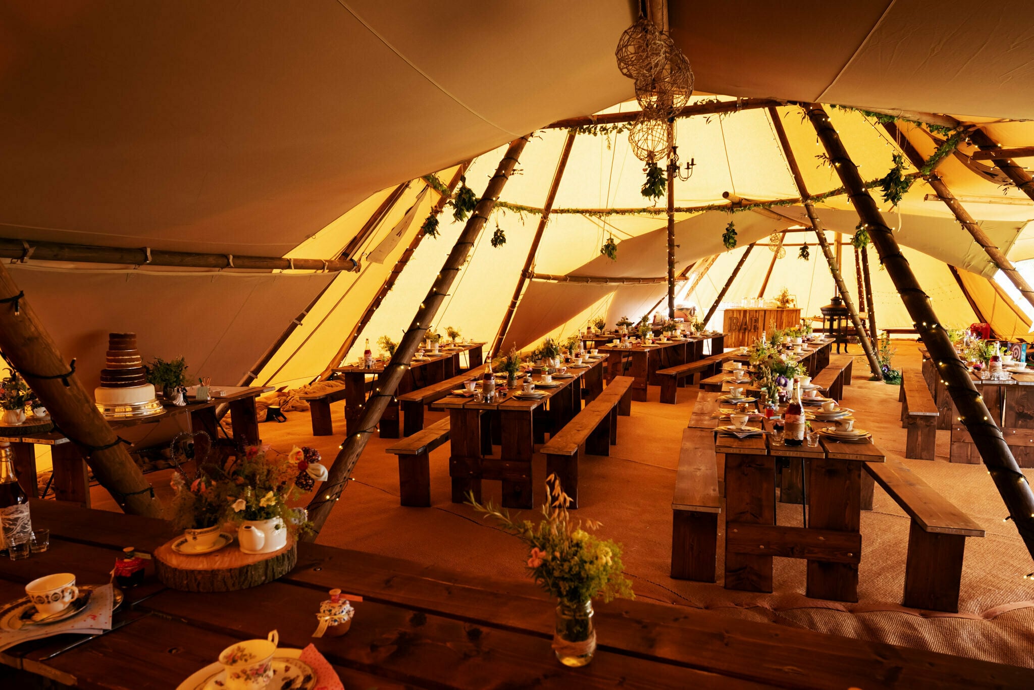 Country Tipis wedding