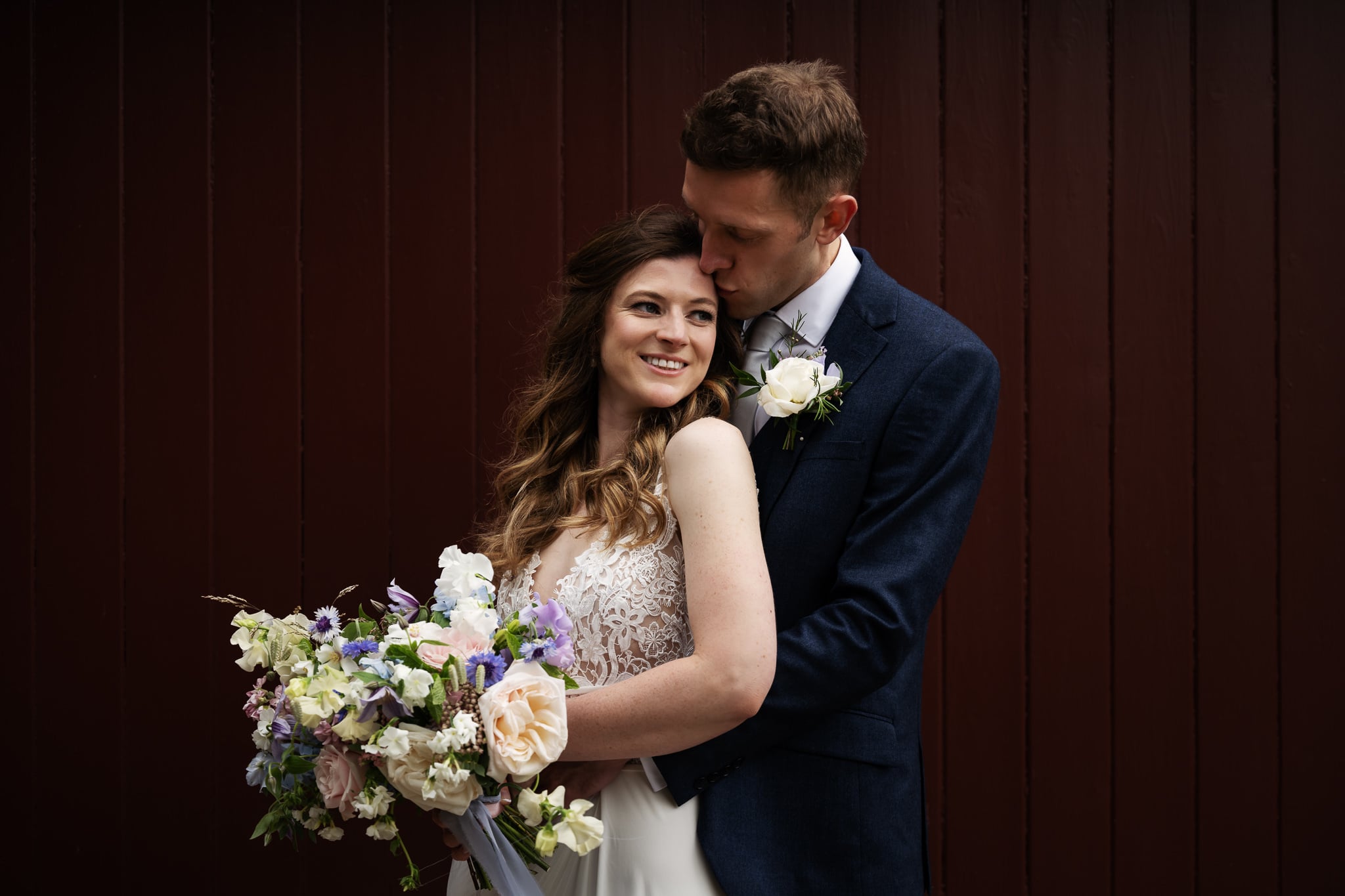 Bride and groom portrait at The Five Arrows Hotel