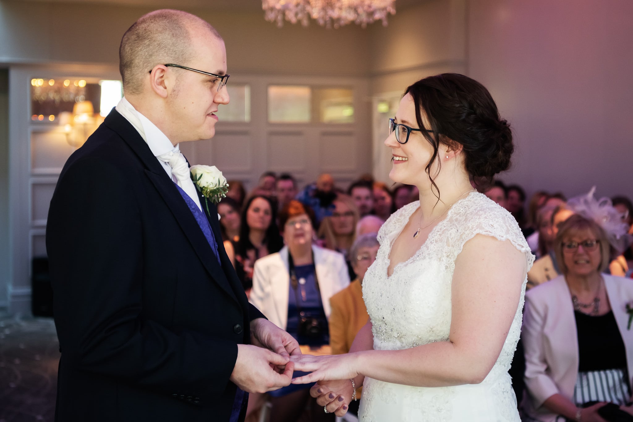 Wedding ceremony at De Vere Latimer Estate wedding