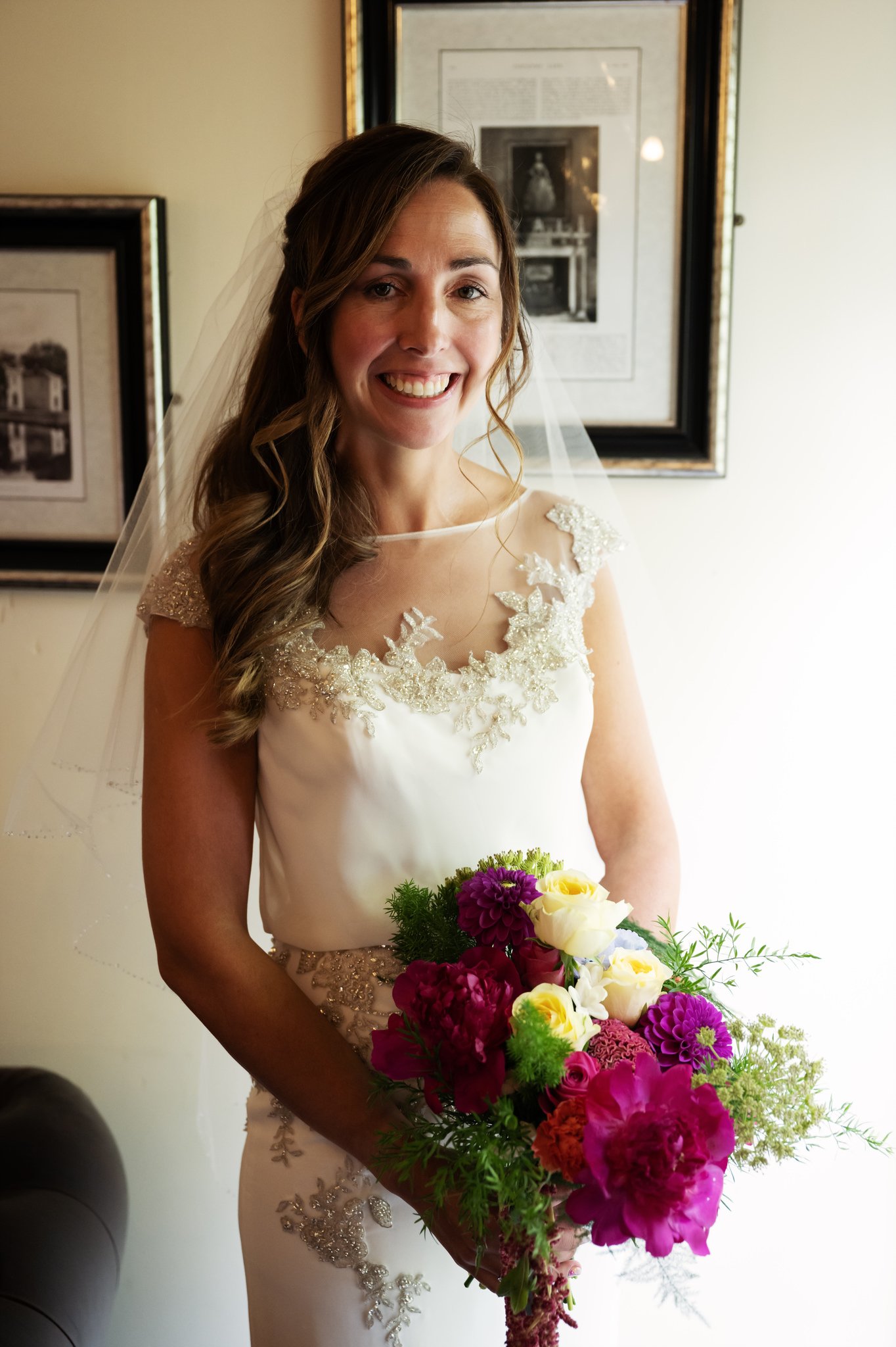 A portrait of the Bride on the morning of her wedding.