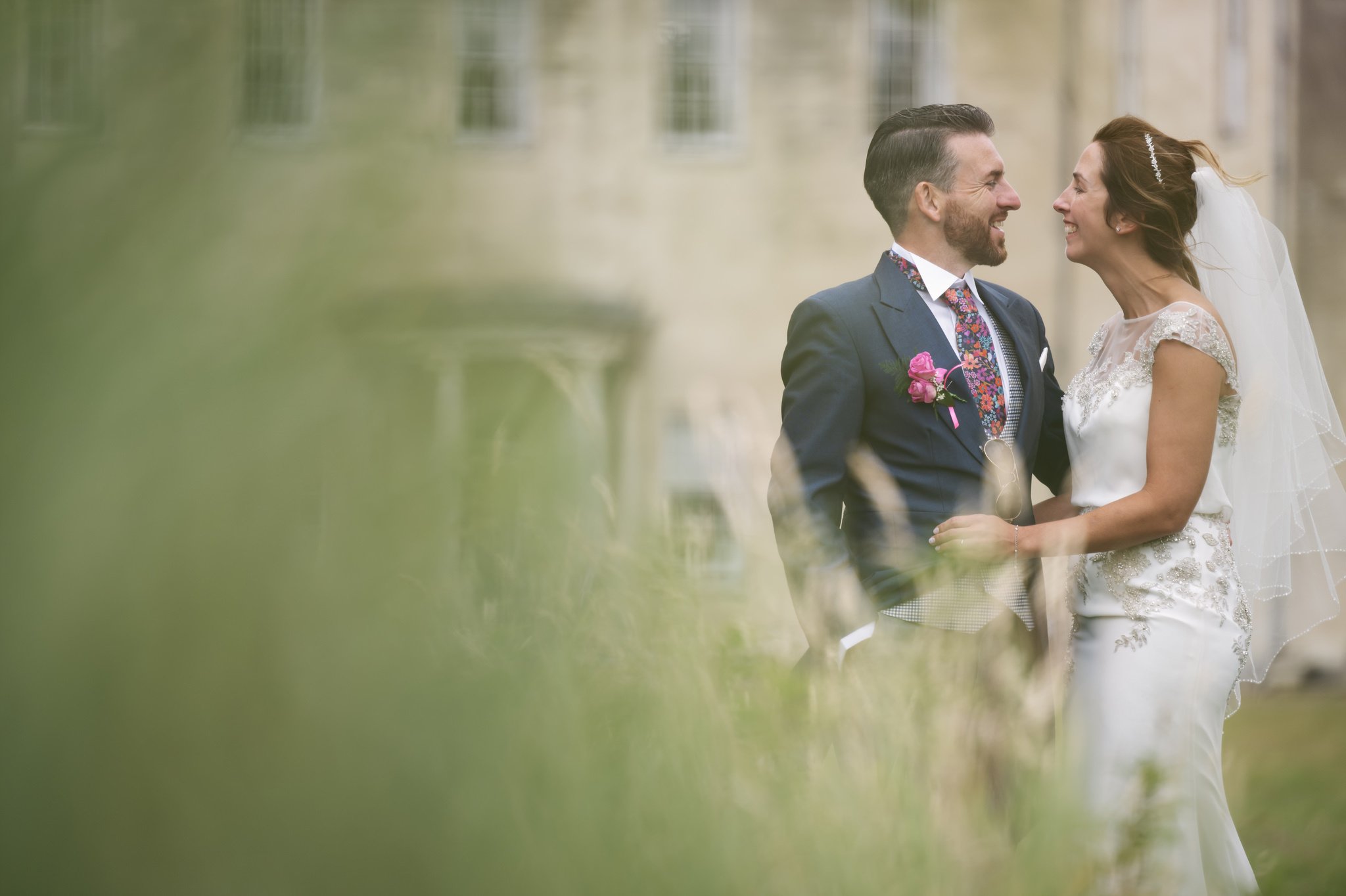 A wedding portrait at Hitchin Priory.