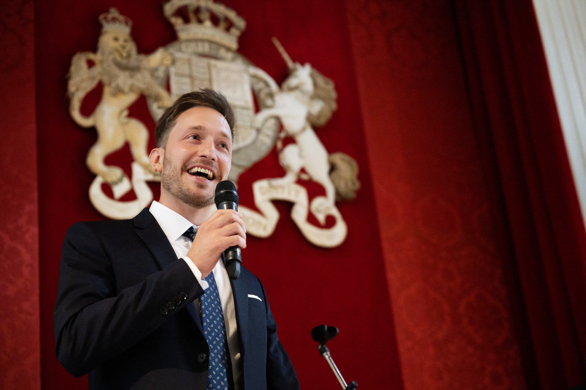 A speech at Banqueting House in London.