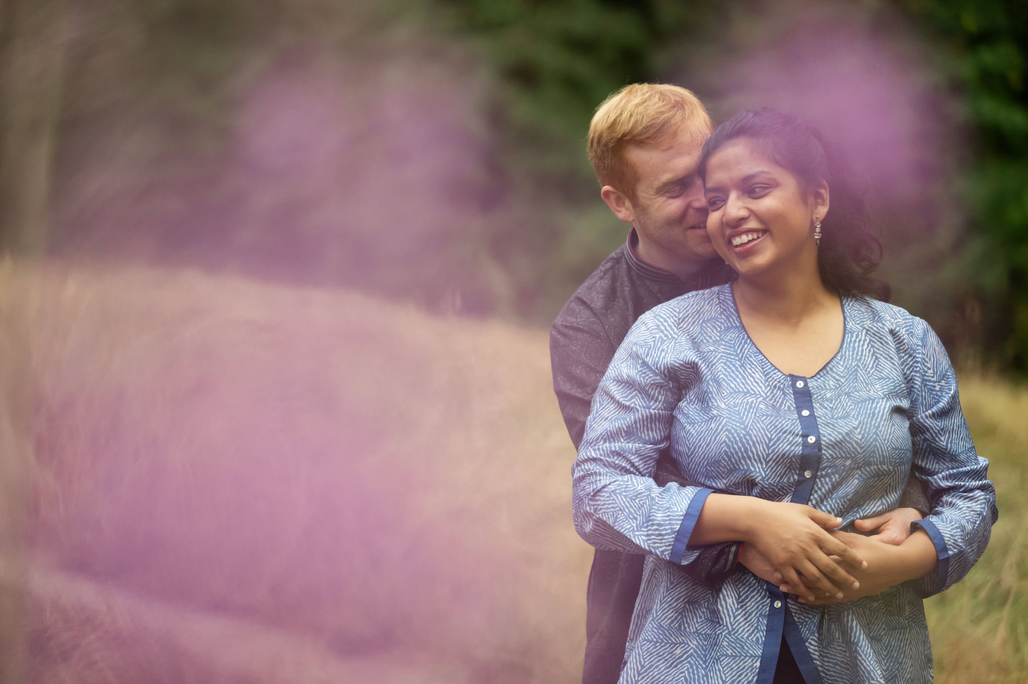 A pre-wedding couple shoot in Hampstead Heath.